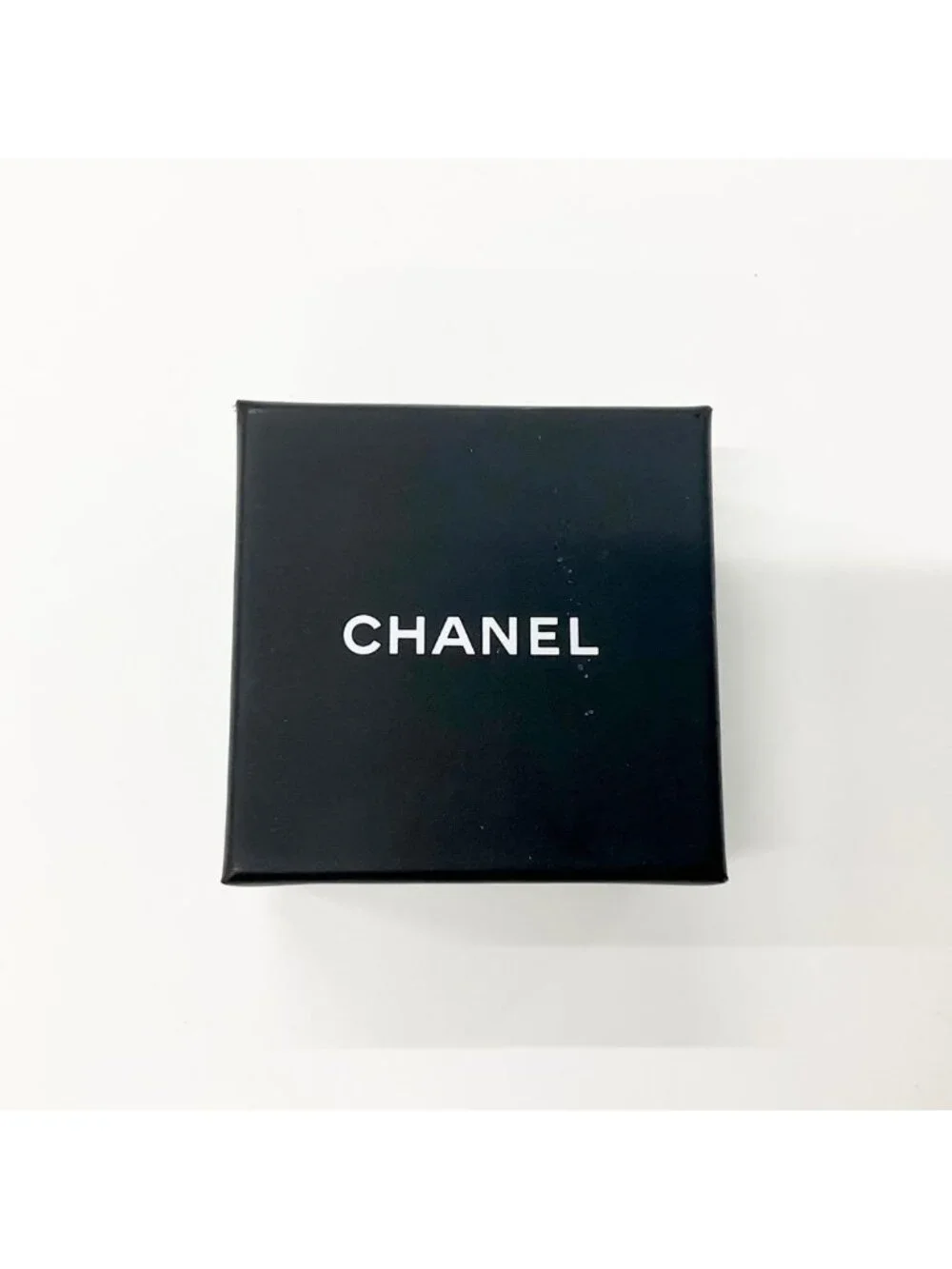 Chanel CC Logo Square Earrings Gold
